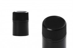 Plastični jednokratni zatvarač Guala u crnoj boji - za flaše sa odgovarajućim grlom