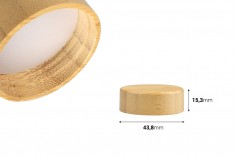 Zatvarač od bambusa sa unutrašnjom zaptivkom za teglice od 15mL