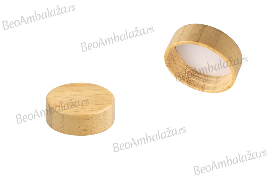 Zatvarač od bambusa sa unutrašnjom zaptivkom za teglice od 15mL Zatvarač od bambusa sa unutrašnjom zaptivkom za teglice od 15mL