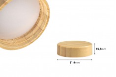 Zatvarač od bambusa sa unutrašnjom zaptivkom za teglice od 30mL