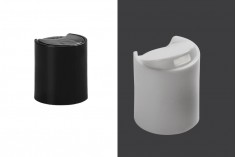 Plastični disk top zatvarač PP18 u crnoj ili beloj boji