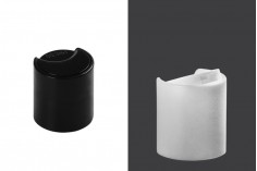 Plastični disk top zatvarač PP20 u crnoj ili beloj boji