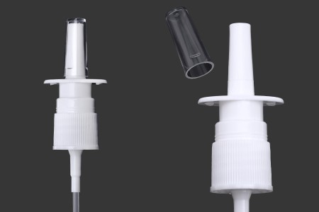 Plastična bela pumpica - raspršivač PP18 za kapi za nos-slika_proizvoda
