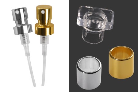 Sprej sa poklopcem za parfemske bočice sa sigurnosnim "Crimp"  zatvaranjem 15 mm (za bočicu 18-409)-slika_proizvoda