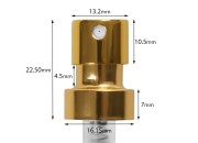 Sprej sa poklopcem za parfemske bočice sa sigurnosnim "Crimp" zatvaranjem 15 mm (za bočicu 18-409) Sprej sa poklopcem za parfemske bočice sa sigurnosnim "Crimp" zatvaranjem 15 mm (za bočicu 18-409)