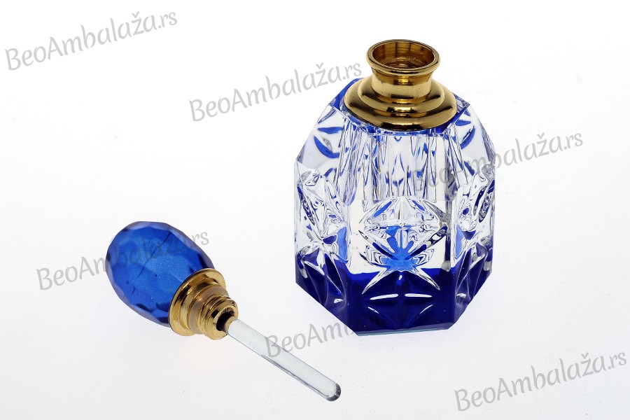 Kristalna bočica 6 ml sa kristalnim poklopcem i iglom