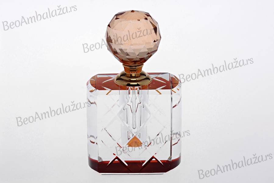 Bočica kristalna 10 ml sa iglom i kristalnim poklopcem