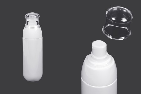 Plastična PET bočica od 80mL sa belom pumpicom i providnim zatvaračem-1