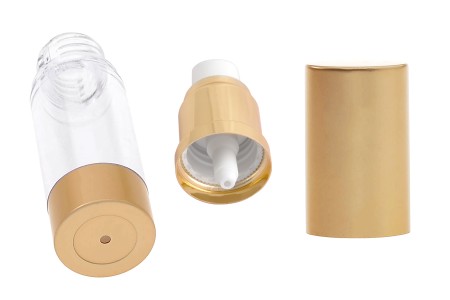 Airless plastična flašica 15mL za kreme, sa aluminijumskom osnovom i aluminijumskim zatvaračem-grupa_slika