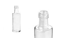 Staklena transparentna flaša dorika 40ml sa grlom PP18