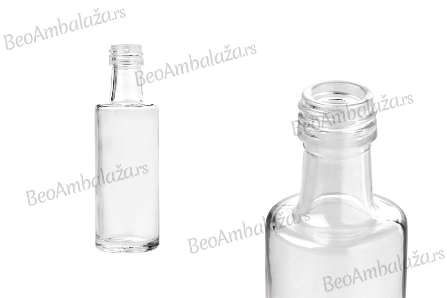 Staklena flaša Dorica* 40mL sa grlom PP18