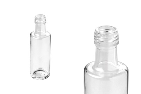 Staklena flaša Dorica* 40mL sa grlom PP18-dimenzije_slike
