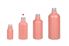 Roze MAT staklena bočica za etarska ulja 30mL, sa grlom PP18 - bez zatvarača