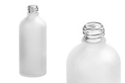 Staklena providna peskarena bočica za eterična ulja 100ml sa grlom PP18