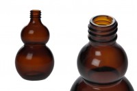 Staklena zaobljena braon bočica 100mL, za etarsko ulje (PP18)