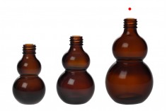 Staklena zaobljena braon bočica 100mL, za etarsko ulje (PP18)
