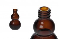 Staklena zaobljena braon bočica 30mL, za etarsko ulje (PP18)