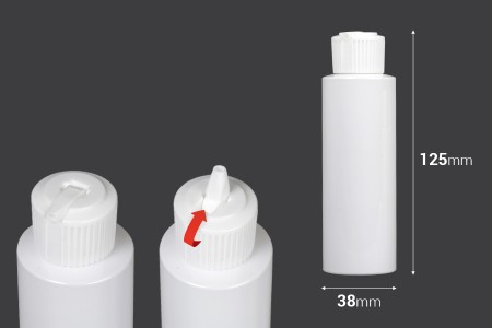 Plastična flaša 100mL (PP24/410) sa zatvaračem sa kapalicom - 12 kom-dimenzije_slike