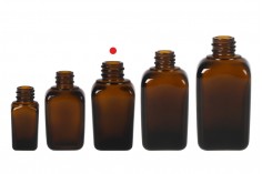 Staklena karamel bočica za etarska ulja 30mL, sa grlom PP18