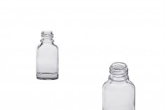 Staklena providna ovalna bočica 10mL za etarska ulja (PP18) - bez zatvarača