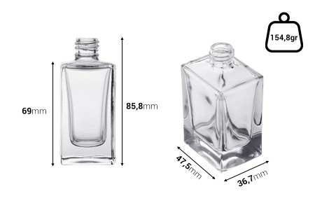 Staklena bočica za parfeme 50mL (PP18)-dimenzije_slike