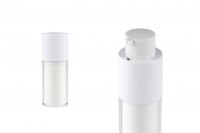 Airless bočica 15mL za kreme, plastična sa spoljašnjom akrilnom futrolom