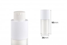 Airless bočica 15mL za kreme, plastična sa spoljašnjom akrilnom futrolom