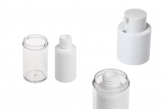 Airless bočica 15mL za kreme, plastična sa spoljašnjom akrilnom futrolom