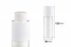 Airless bočica 30mL za kreme, plastična sa spoljašnjom akrilnom futrolom