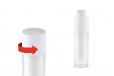 Airless bočica 30mL za kreme, plastična sa spoljašnjom akrilnom futrolom