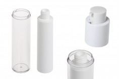Airless bočica 50mL za kreme, plastična sa spoljašnjom akrilnom futrolom