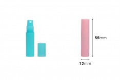 Plastična tester bočica 2mL za parfeme sa sprejom i zatvaračem - 50 kom