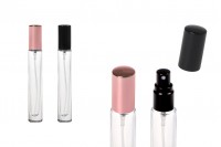 Bočica 10mL staklena, cilindrična, sa aluminijumskim poklopcem i sprejom