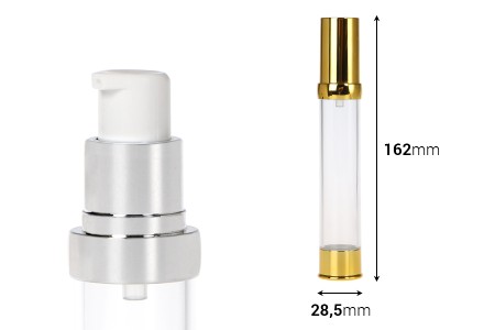 Airless akrilna bočica od 30mL za kreme - 5 kom-dimenzije_slike
