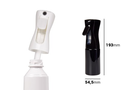 Plastična dopunjiva sprej boca od 200mL u više boja-dimenzije_slike