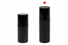 Airless crna plastična bočica 50mL za kreme - 12 kom