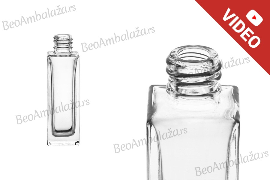 Staklena četvrtasta bočica 30mL, za parfem - 18/415