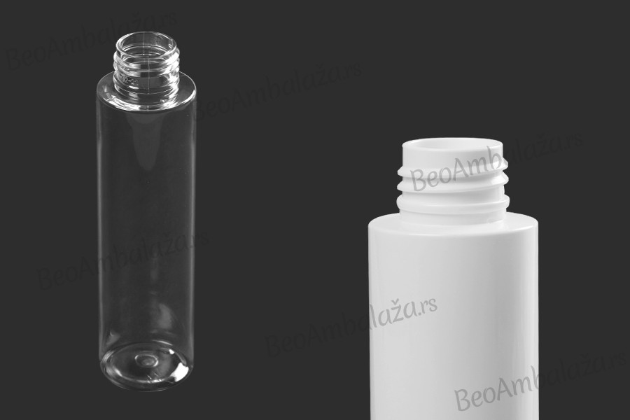 PET providna ili bela flašica 100mL (PP24), bez zatvarača - 12 kom