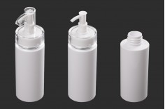 Plastična bela bočica 120mL (PP24) sa pumpicom i zatvaračem, za kremu