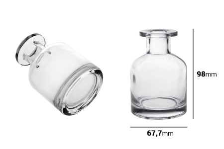 Staklena providna flaša 150mL-2
