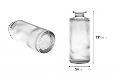 Staklena providna dekorativna bočica 150mL, pogodna za osveživač prostora