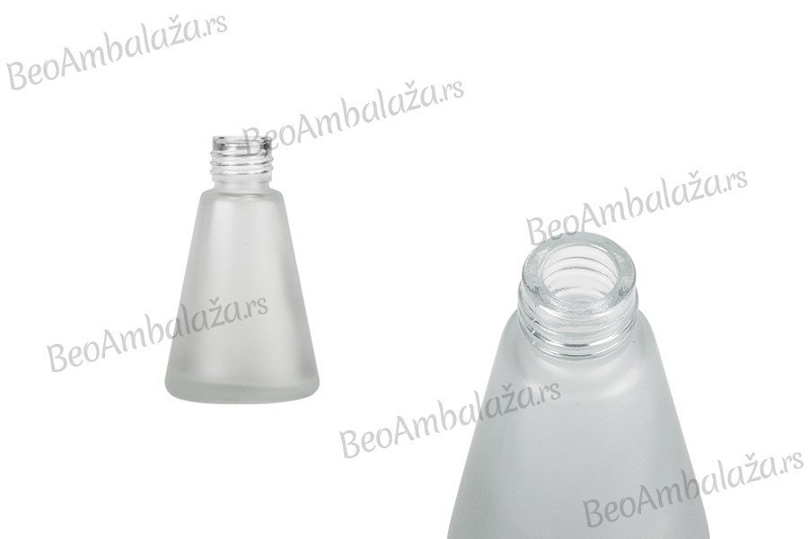 Staklena bočica od peskiranog stakla 30mL konusnog oblika, pogodna za osveživač prostora Staklena bočica od peskiranog stakla 30mL konusnog oblika, pogodna za osveživač prostora