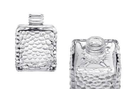 Staklena četvrtasta bočica 200mL (PP 28) sa reljefom, za osveživač prostora-1