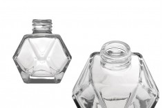 Staklena flašica u obliku dijamanta 100mL pogodna za osveživače prostora