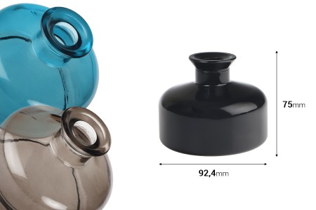 Staklena ukrasna bočica 200mL za osveživač prostora u raznim bojama-dimenzije_slike