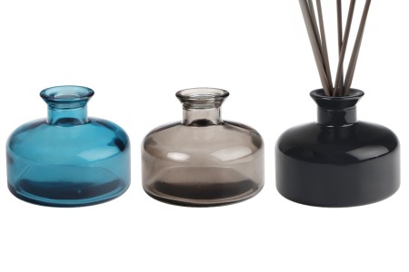 Staklena ukrasna bočica 200mL za osveživač prostora u raznim bojama-grupa_slika