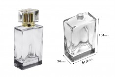 Četvrtasta staklena bočica 100mL za parfem PP15