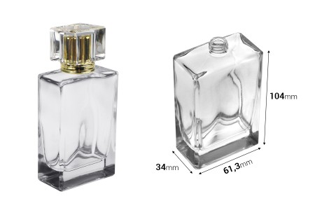Staklena bočica za parfeme 100mL (15/400) pravougaonog oblika-2
