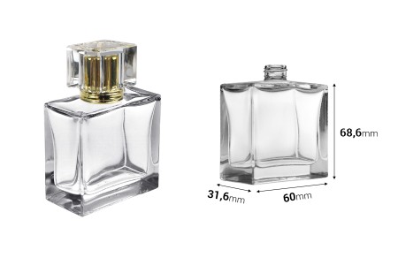 Staklena bočica za parfeme 50mL (15/400) pravougaonog oblika-2