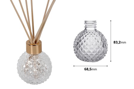 Staklena okrugla bočica 100mL, idealna za osveživače prostora-dimenzije_slike